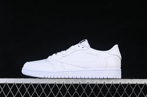 All categories Air Jordan Jordan series basketball shoes Air Jordan 1 Low Travis Scott x Fragment Design x Air Jordan 1 Low OG SP AJ1 Joe 1 relatives and friends limited pure white low-top cultural casual sneakers TD1228-111
